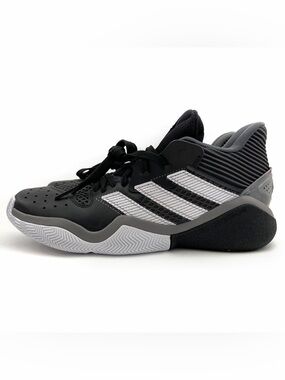 Adidas James Harden Stepback Basketball Sneakers Mens Size 7 Shoes Black Grey